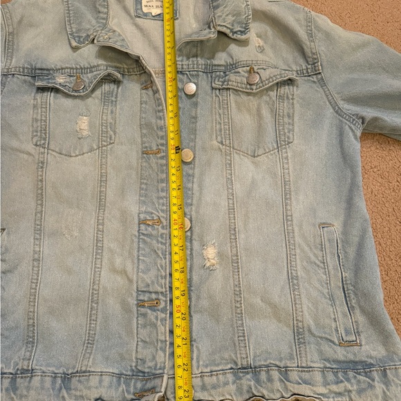 Wax Jeans Women’s Distressed Trucker Jacket - Picture 9 of 9